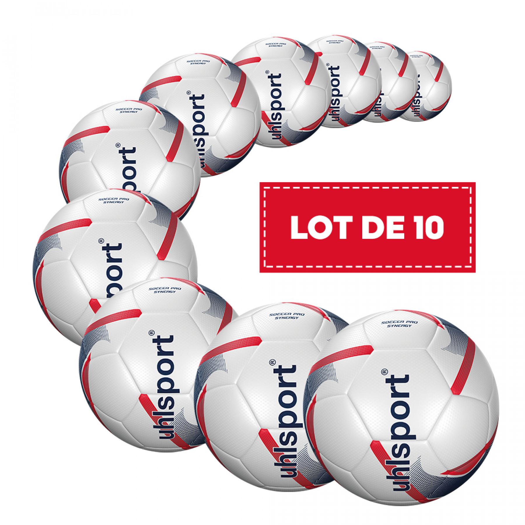 Förpackning med 10 ballonger Uhlsport Soccer Pro Synergy