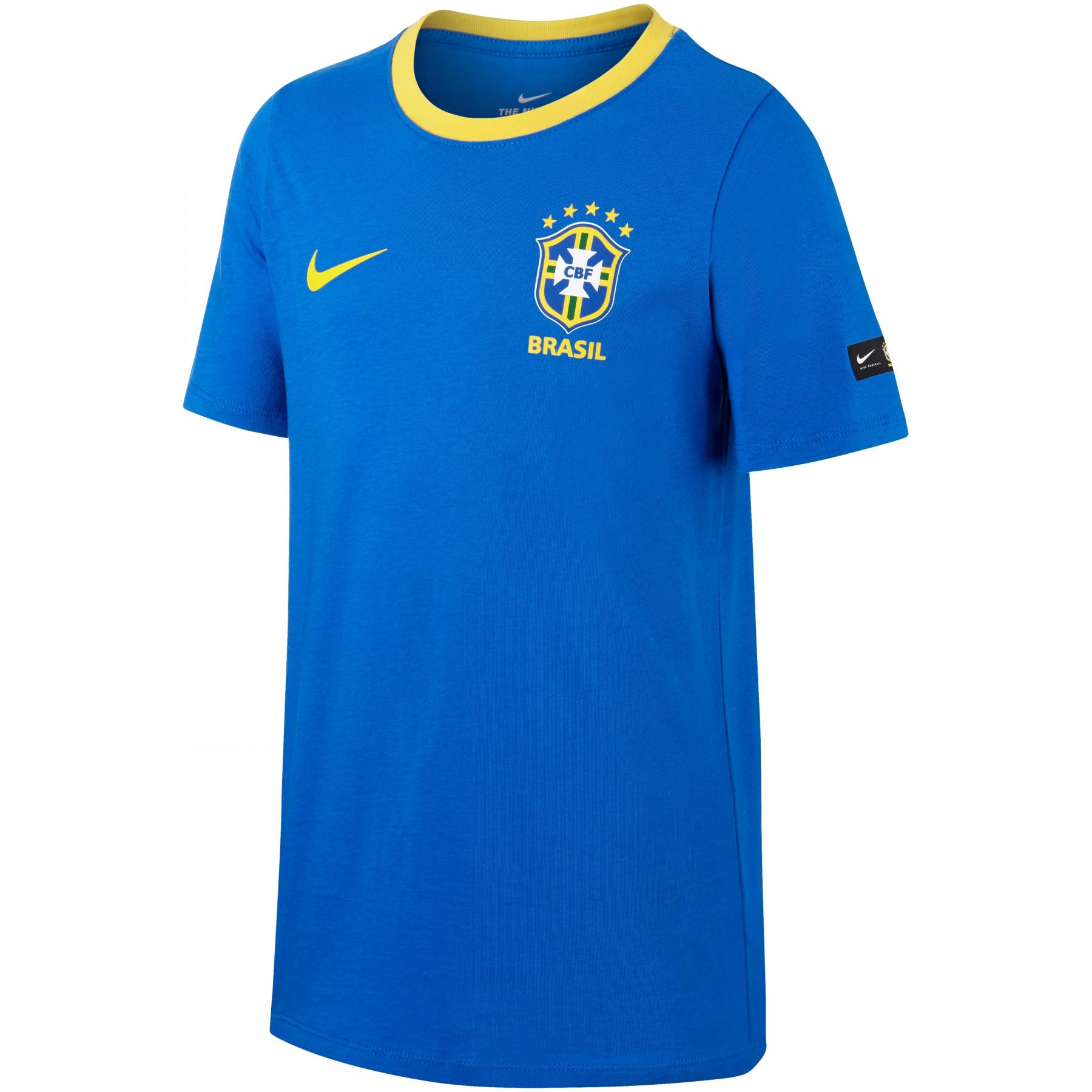 T-shirt för barn Brésil CBF Crest 2018