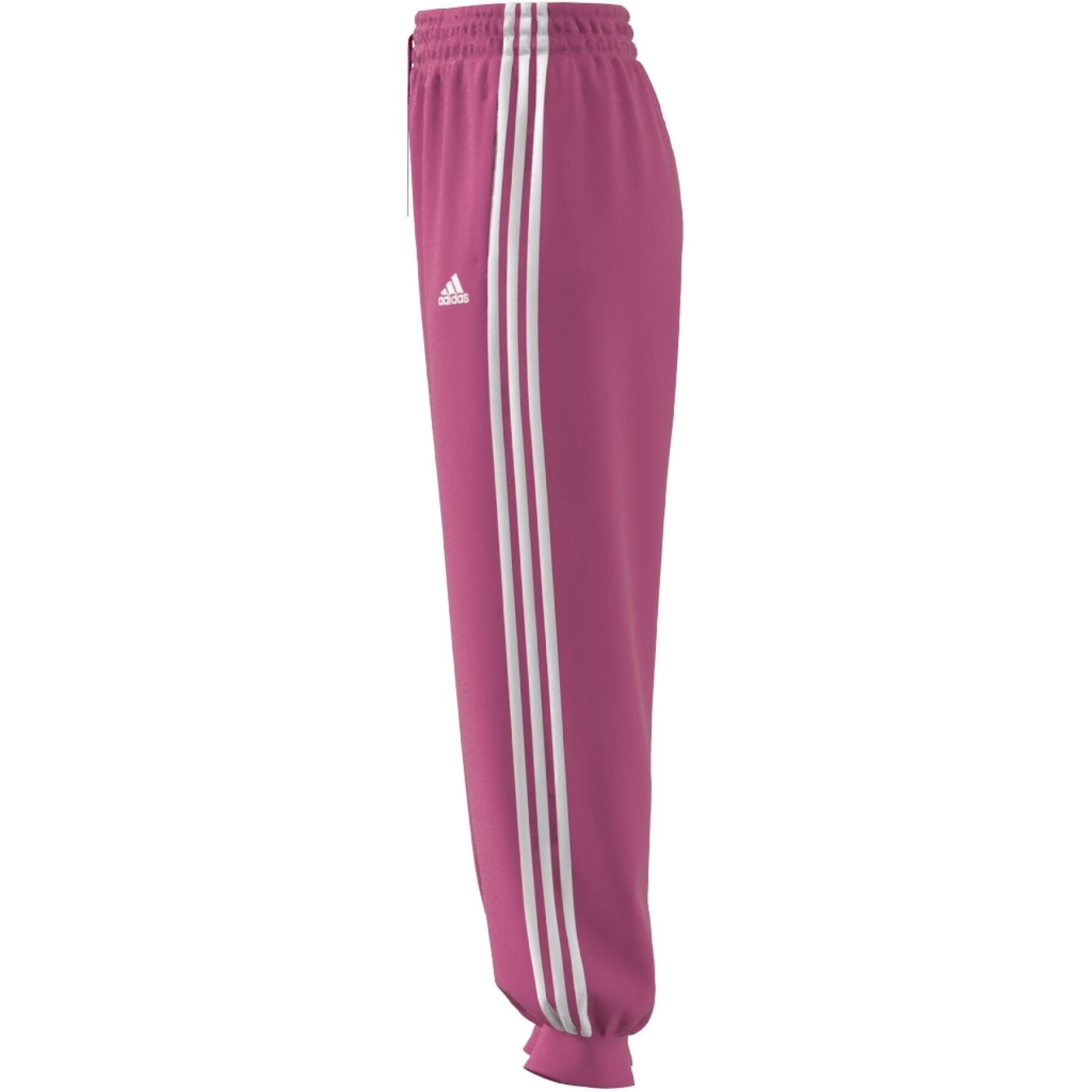 Löst sittande fleece-joggingtopp för kvinnor adidas Essentials 3-Stripes