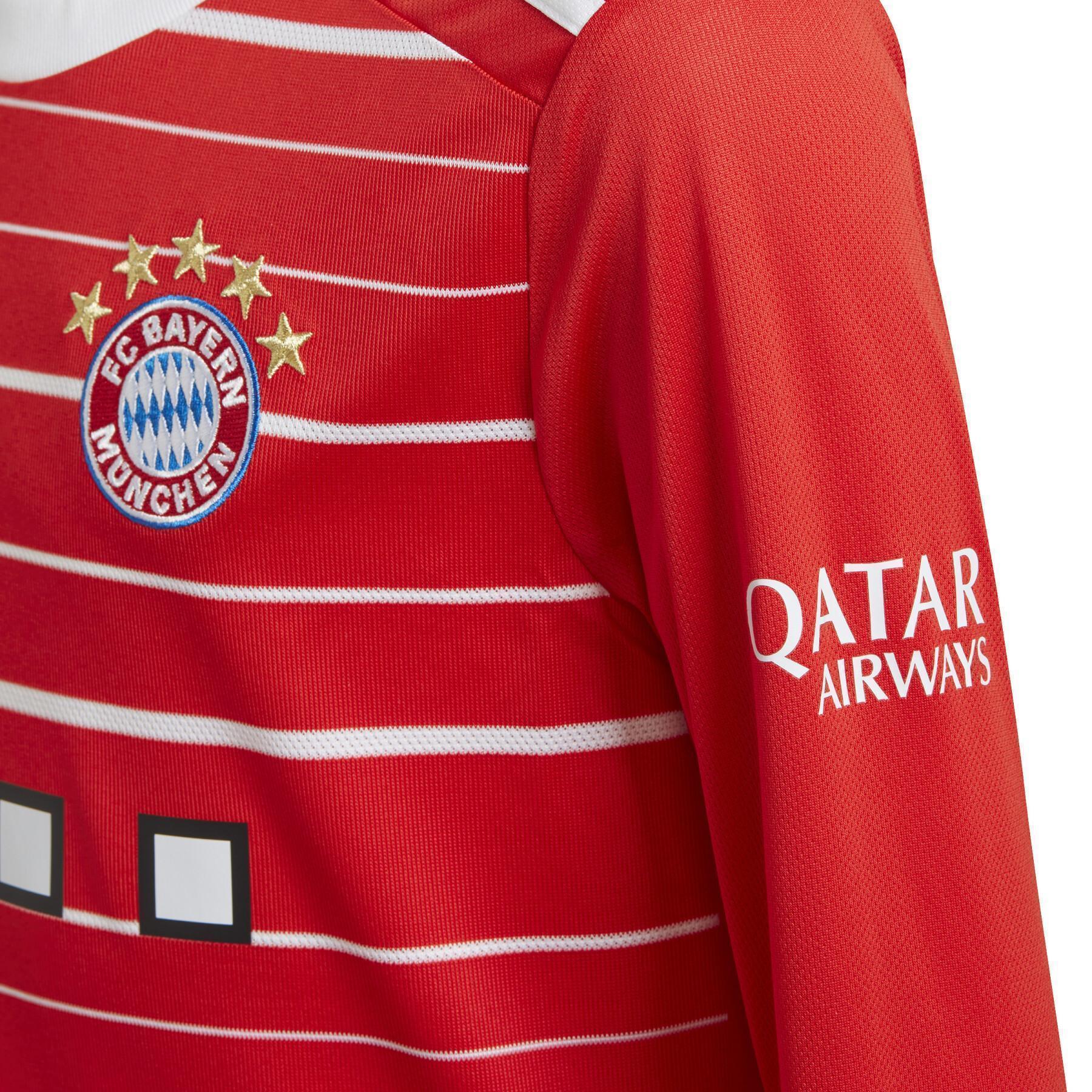Långärmad hemmatröja för barn FC Bayern Munich 2022/23