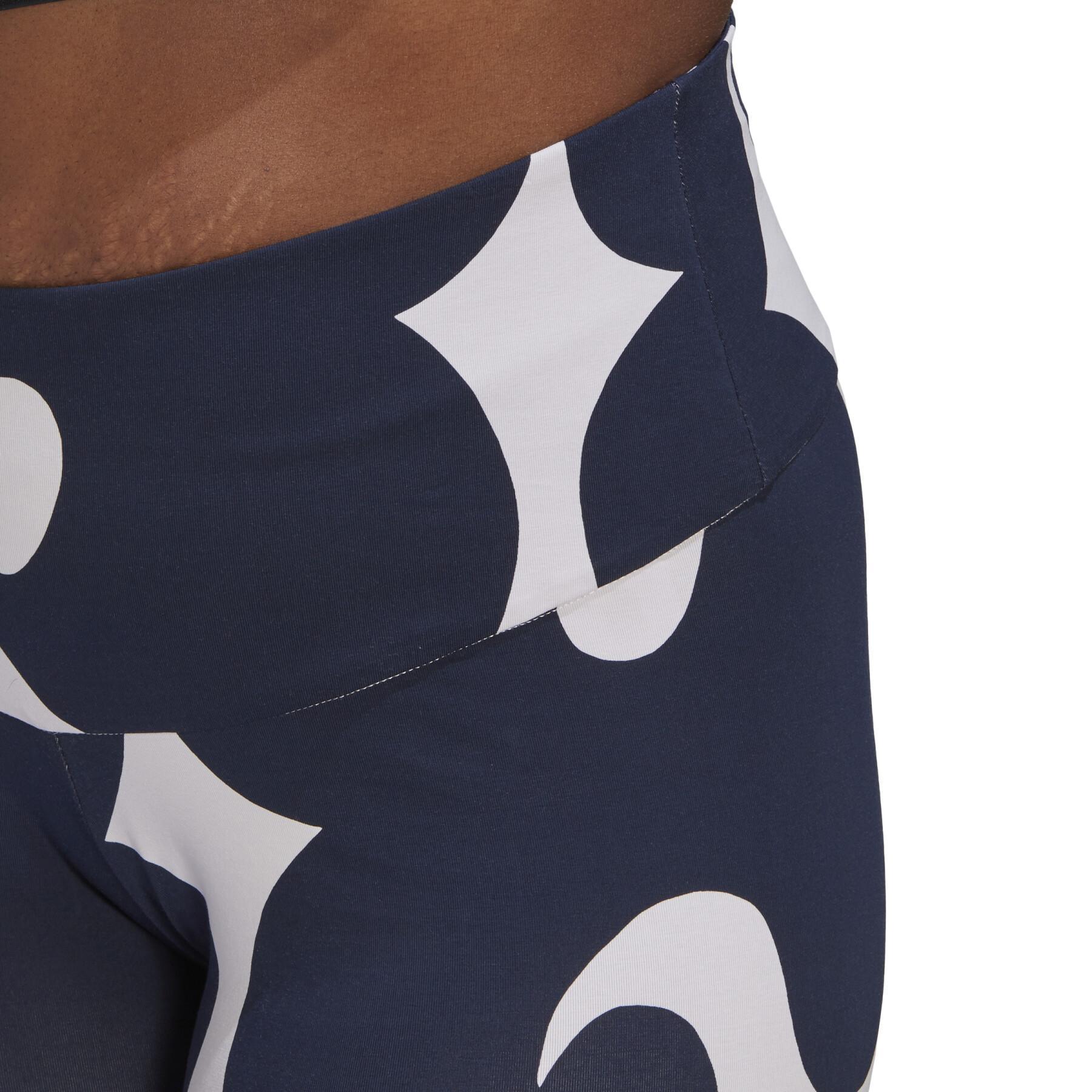 Ribbade mellanlånga shorts för kvinnor adidas Marimekko GT