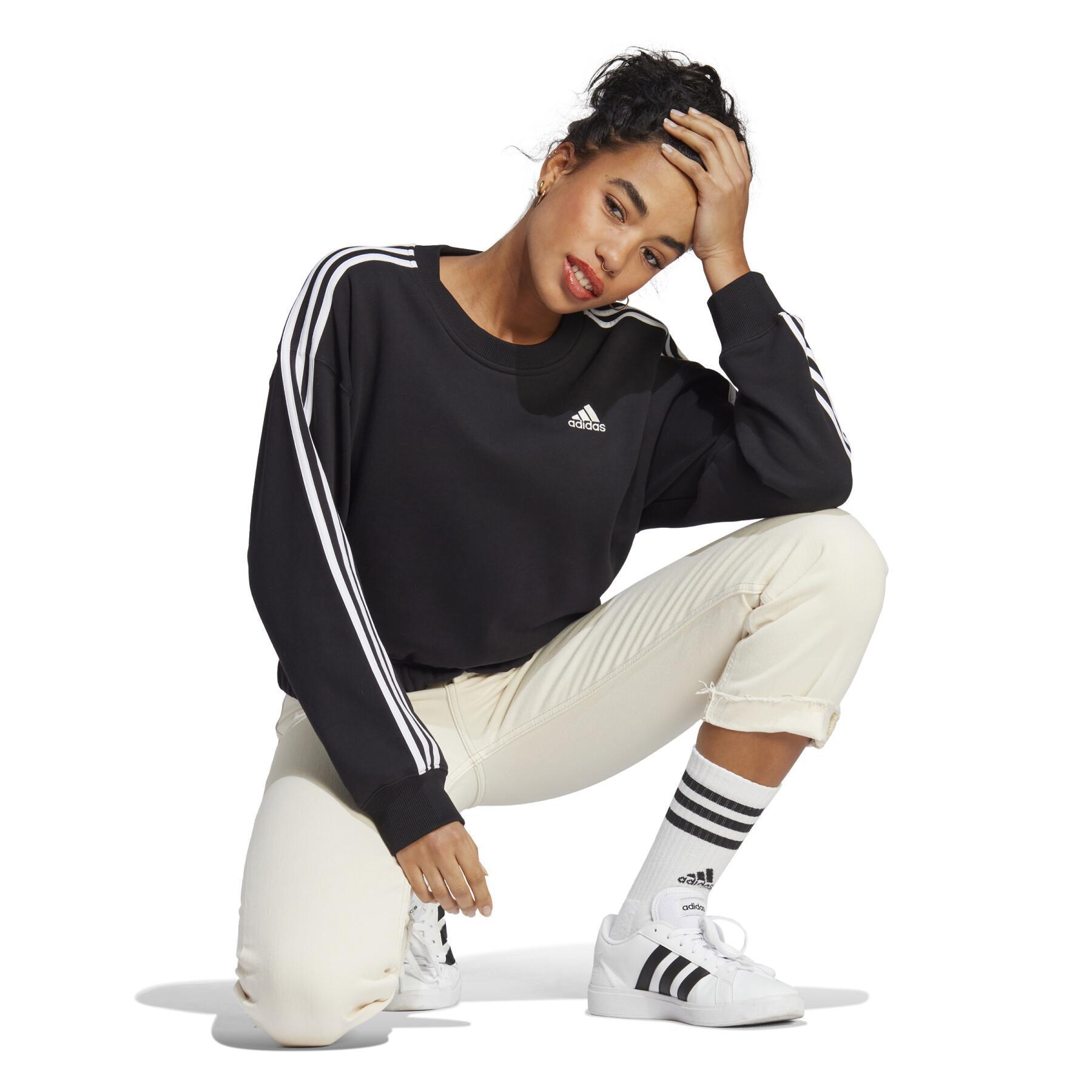 Kort sweatshirt för kvinnor adidas Essentials 3-Stripes