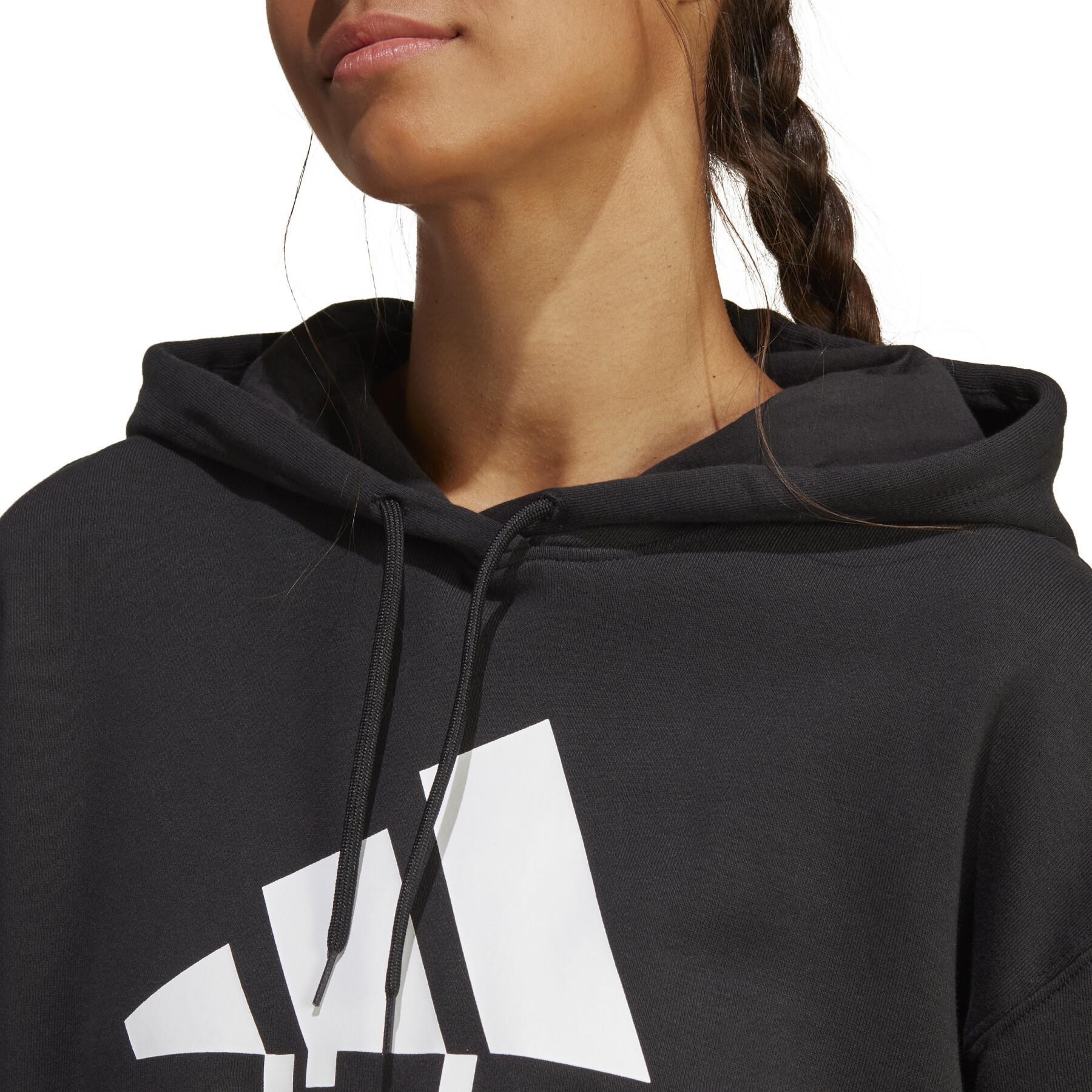 Oversized sweatshirt med huva för kvinnor adidas Essentials Big Logo
