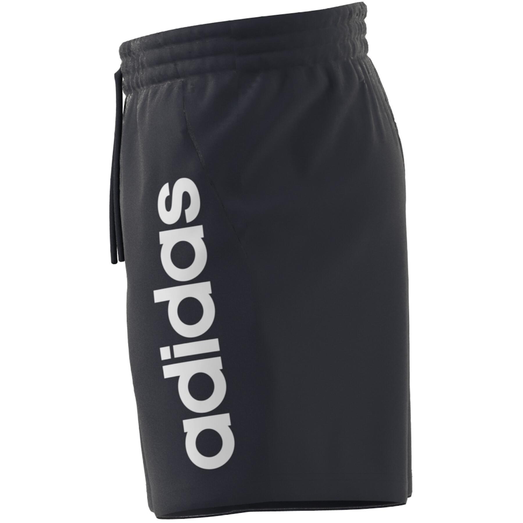 Shorts i enkel trikå med linjär logotyp adidas Aeroready Essentials