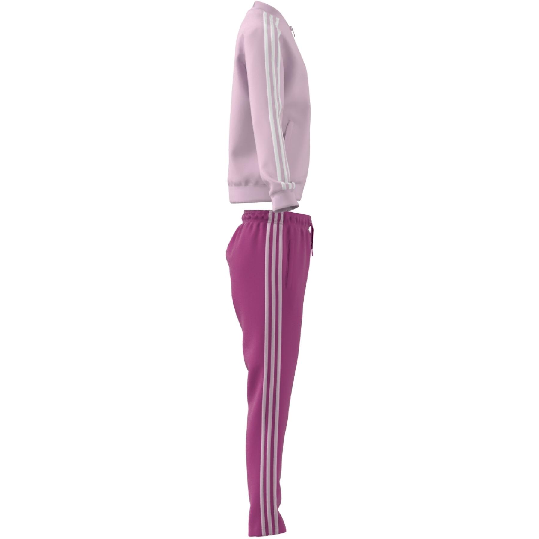 Träningsoverall för flickor adidas 3-Stripes Essentials