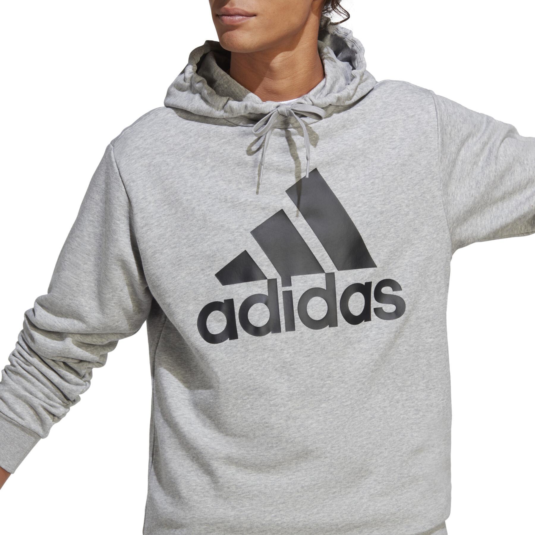 Träningsoverall i fleece med stor logotyp adidas