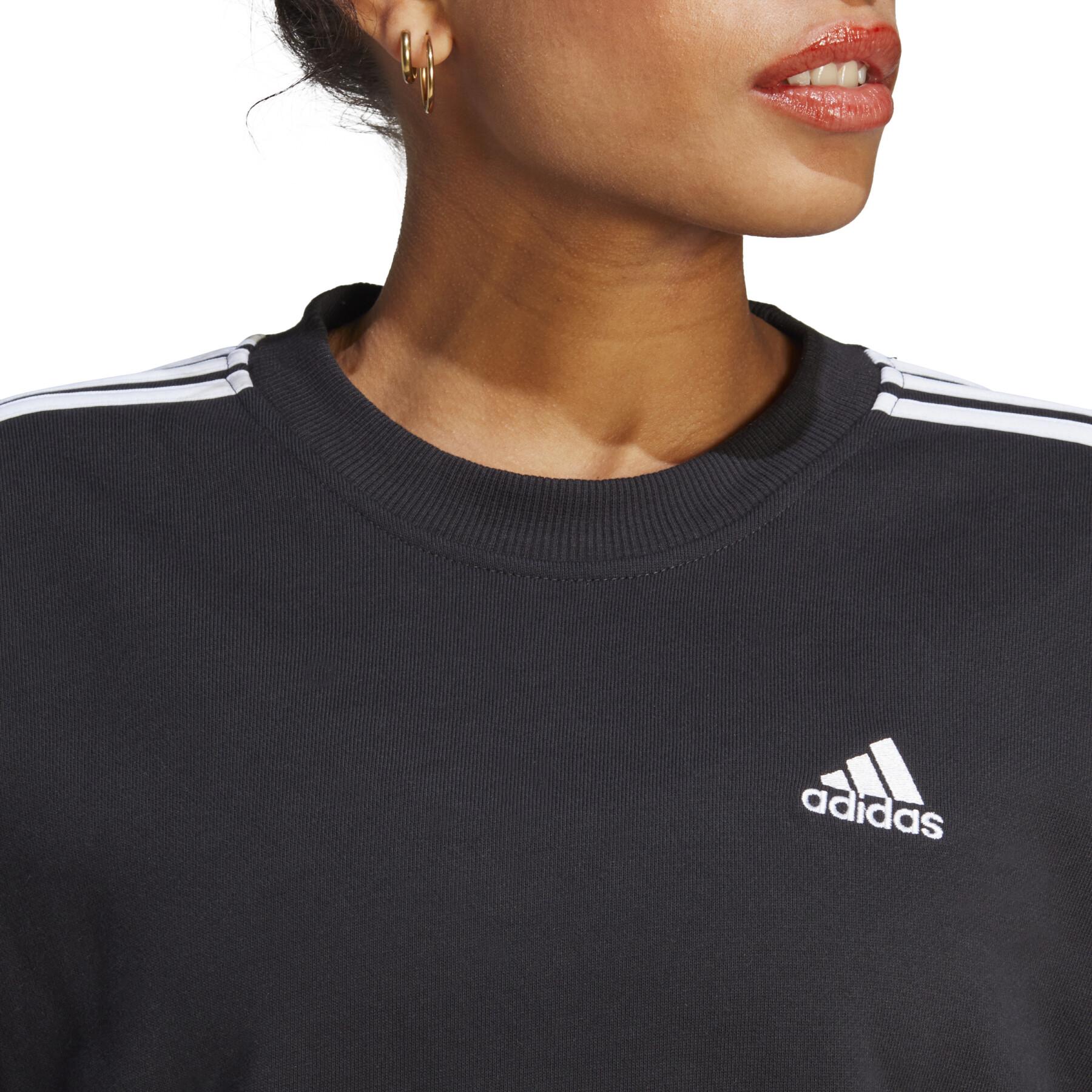 Sweatshirt med huva för kvinnor adidas Essentials 3-Stripes