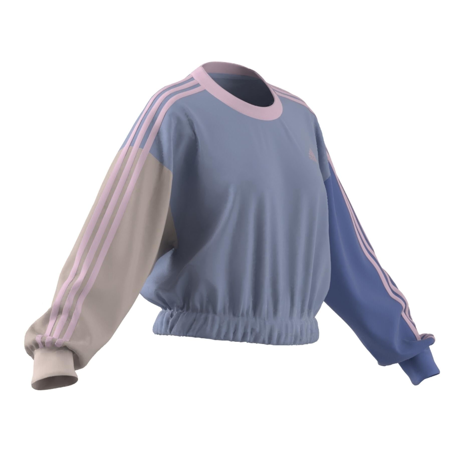 Crop sweatshirt för kvinnor adidas Essentials 3-Stripes