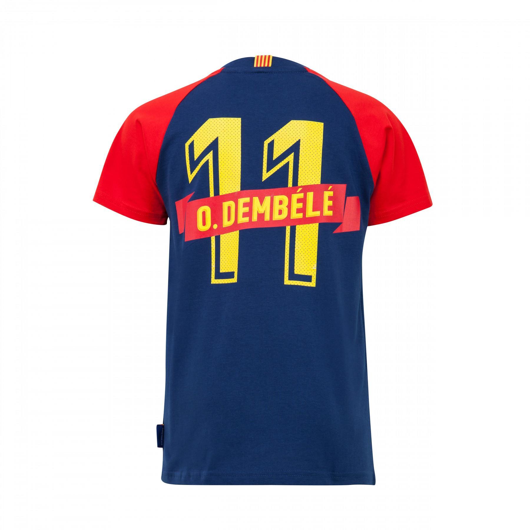 T-shirt för barn FC Barcelone Dembélé