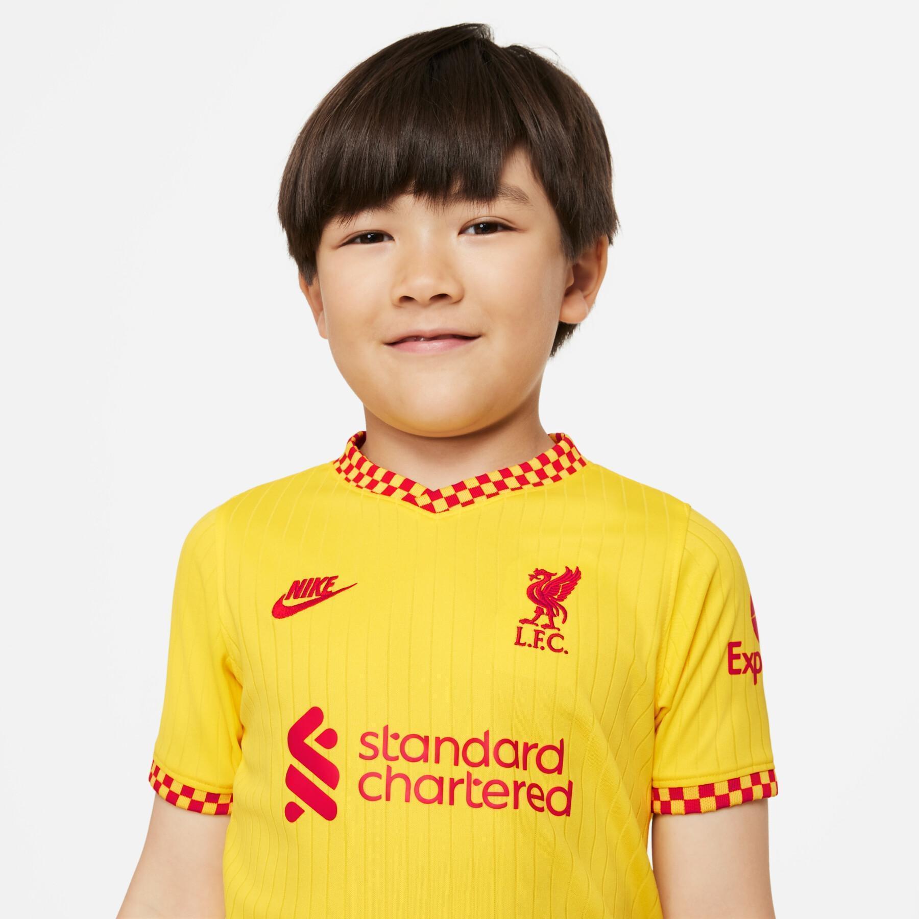 Mini-kit barn tredje Liverpool FC 2021/22