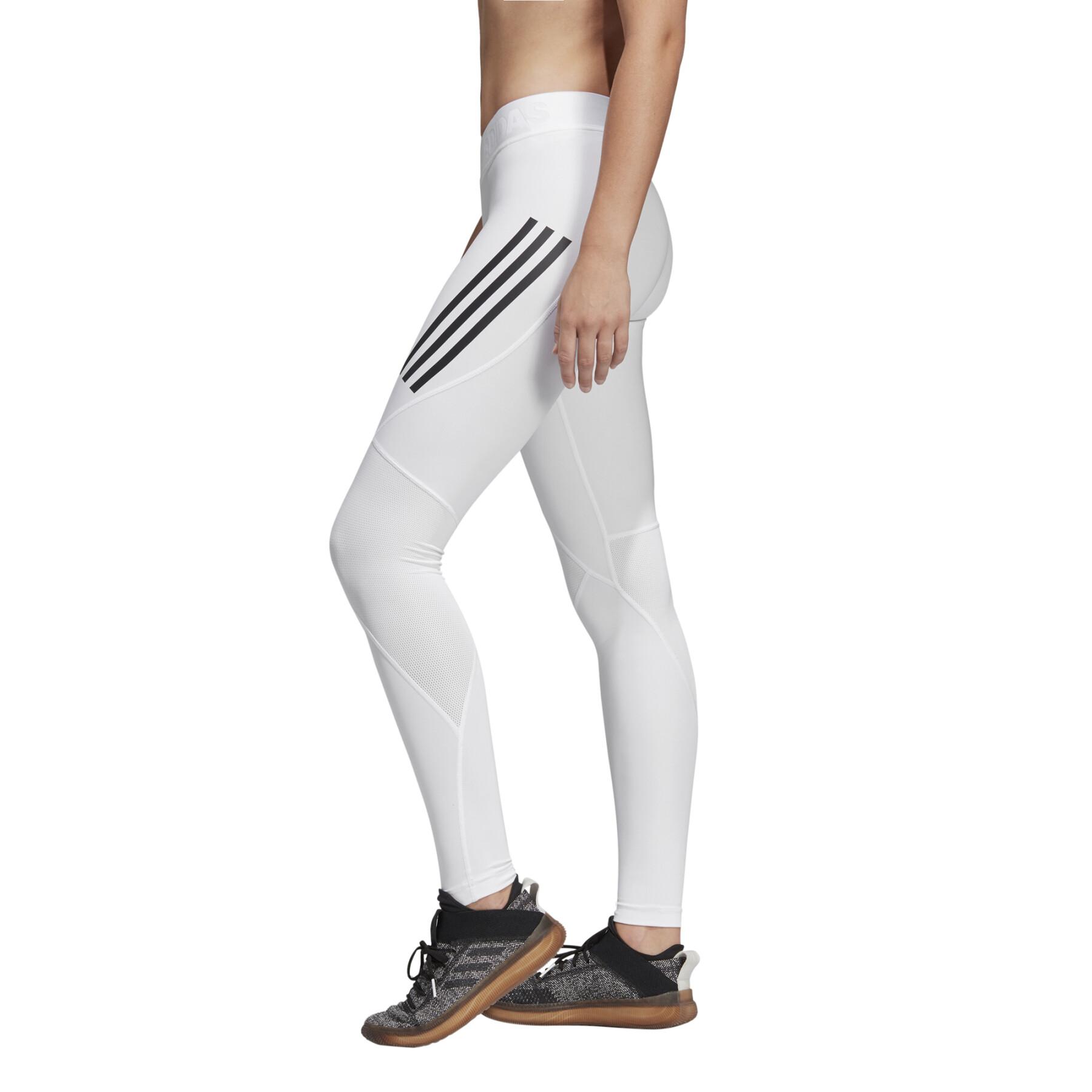 Leggings för kvinnor adidas Alphaskin Sport 3-Stripes