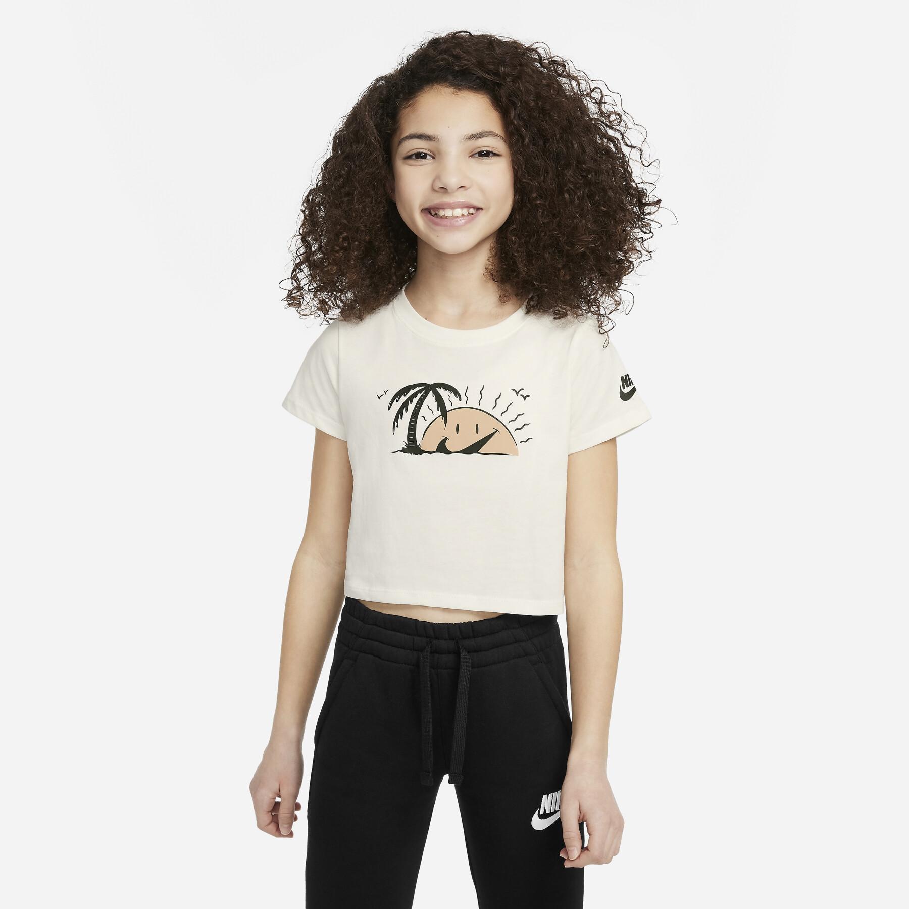 T-shirt för flickor Nike Sun Swoosh