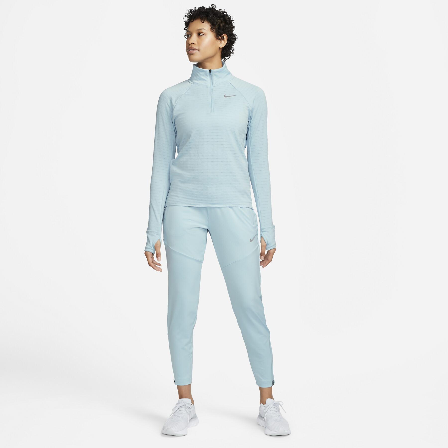 Sweatshirt med 1/2 dragkedja för kvinnor Nike Therma-Fit
