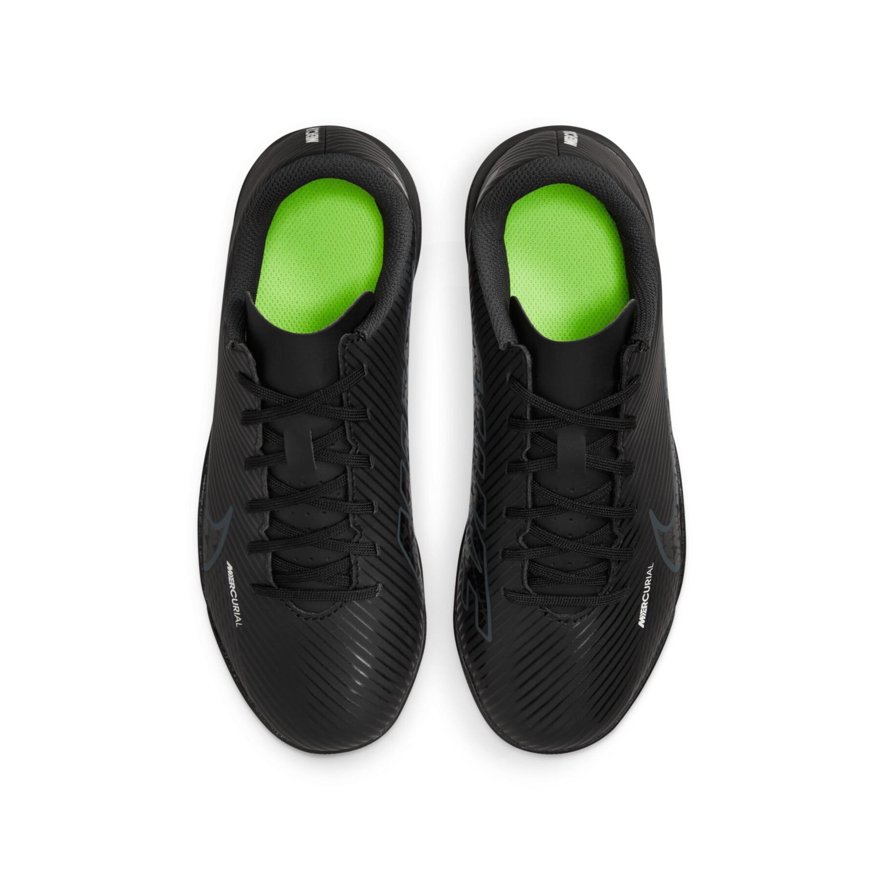 Fotbollsskor för barn Nike Mercurial Vapor 15 Club TF - Shadow Black Pack
