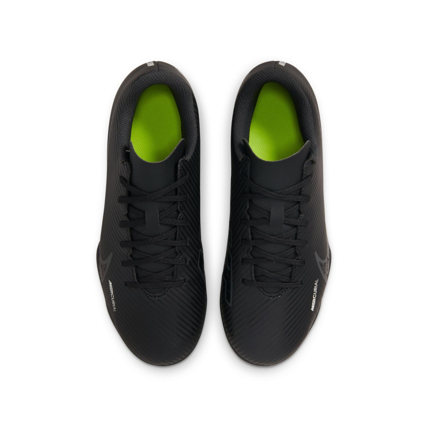 Fotbollsskor för barn Nike Mercurial Vapor 15 Club FG - Shadow Black Pack