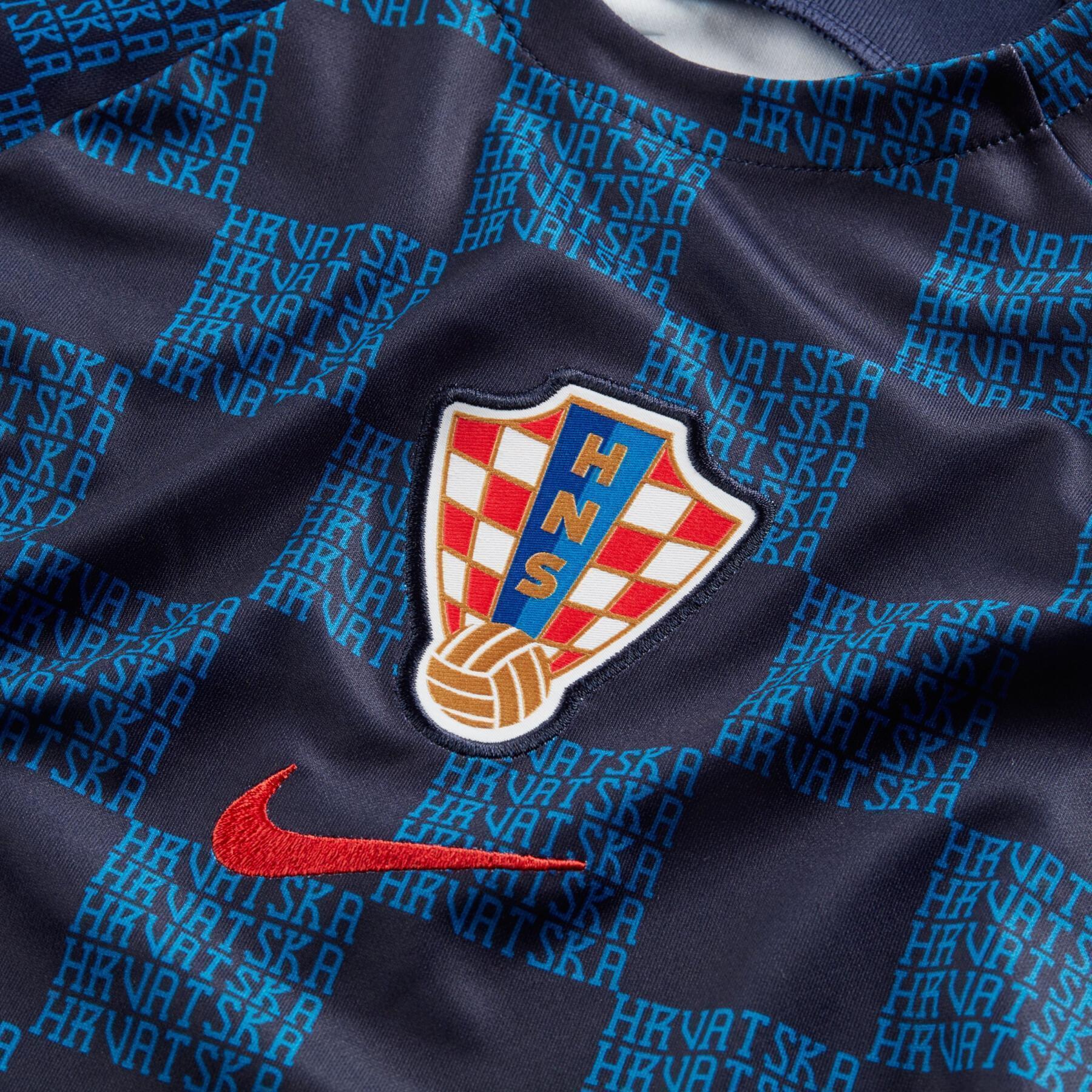 Fotbolls-VM 2022 för barn - tröja inför matchen Croatie