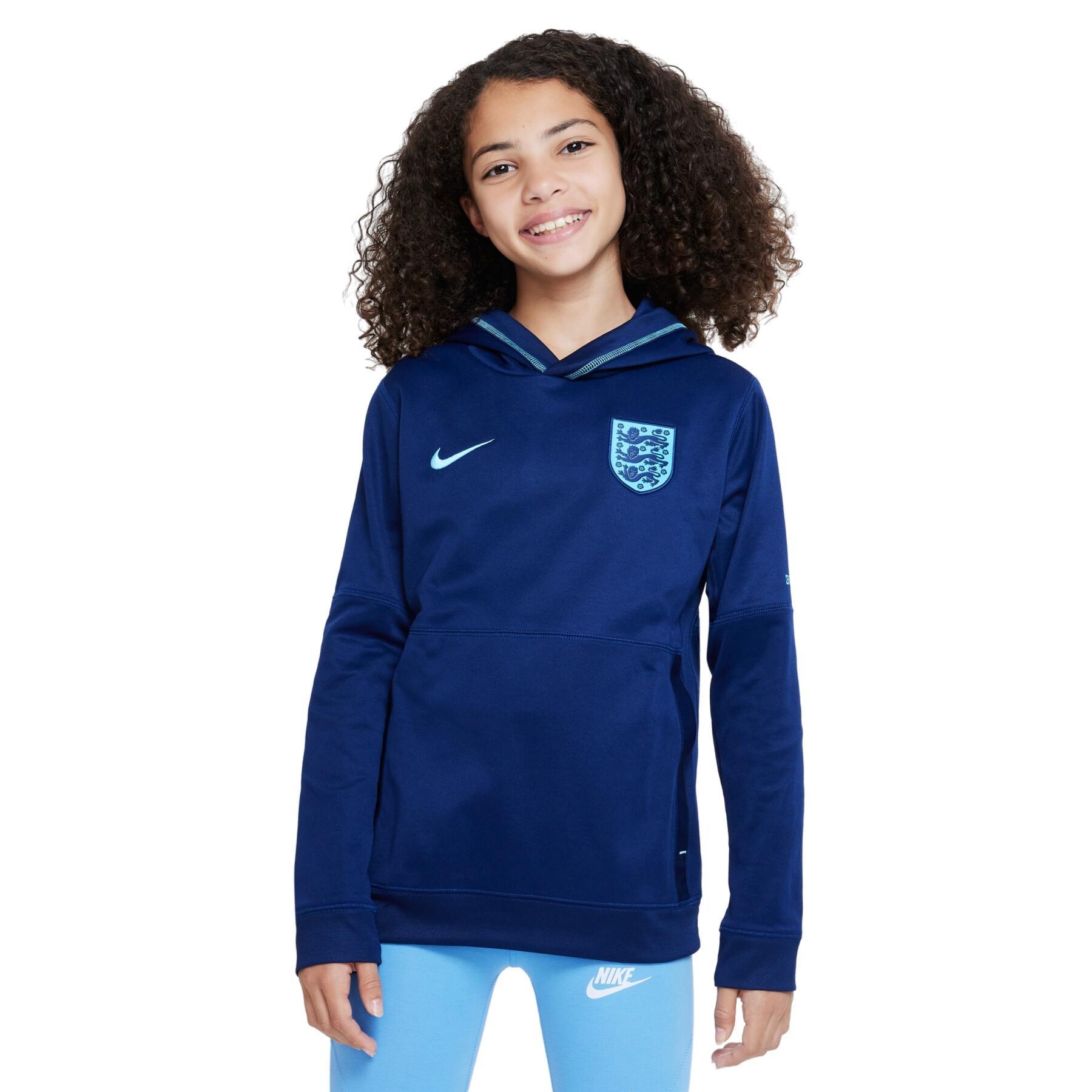 Sweatshirt med huva för barn Angleterre Dri-Fit Travel 2022