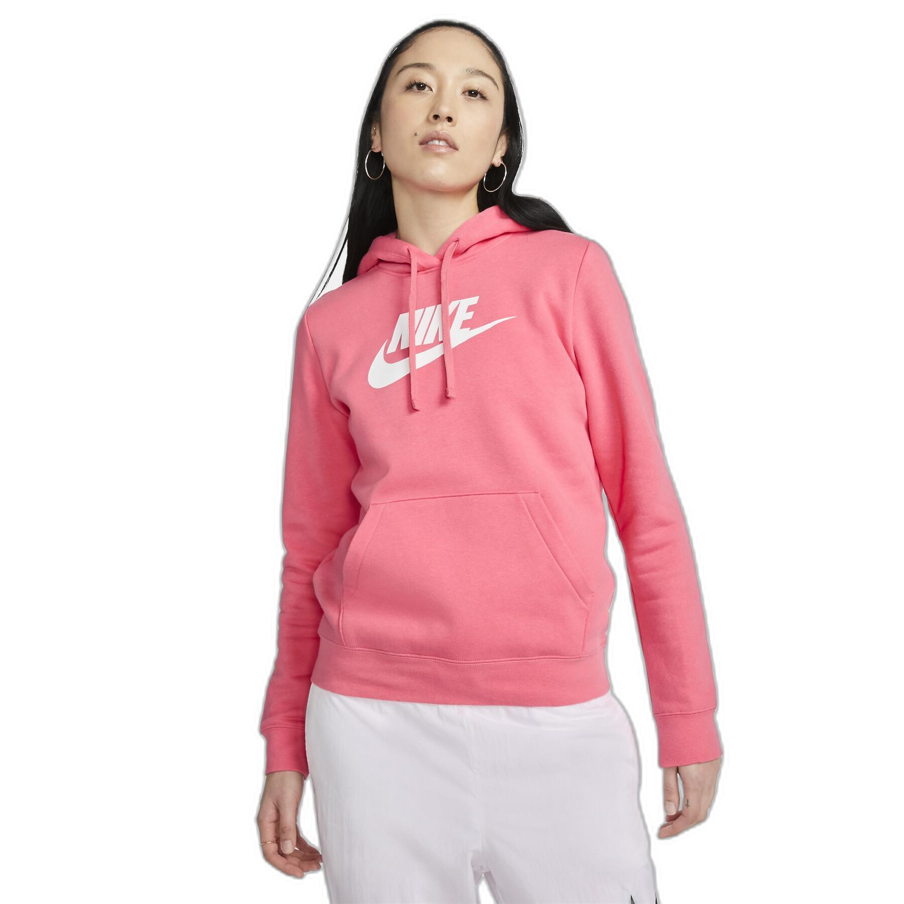 Sweatshirt med huva för kvinnor Nike Club GX Std