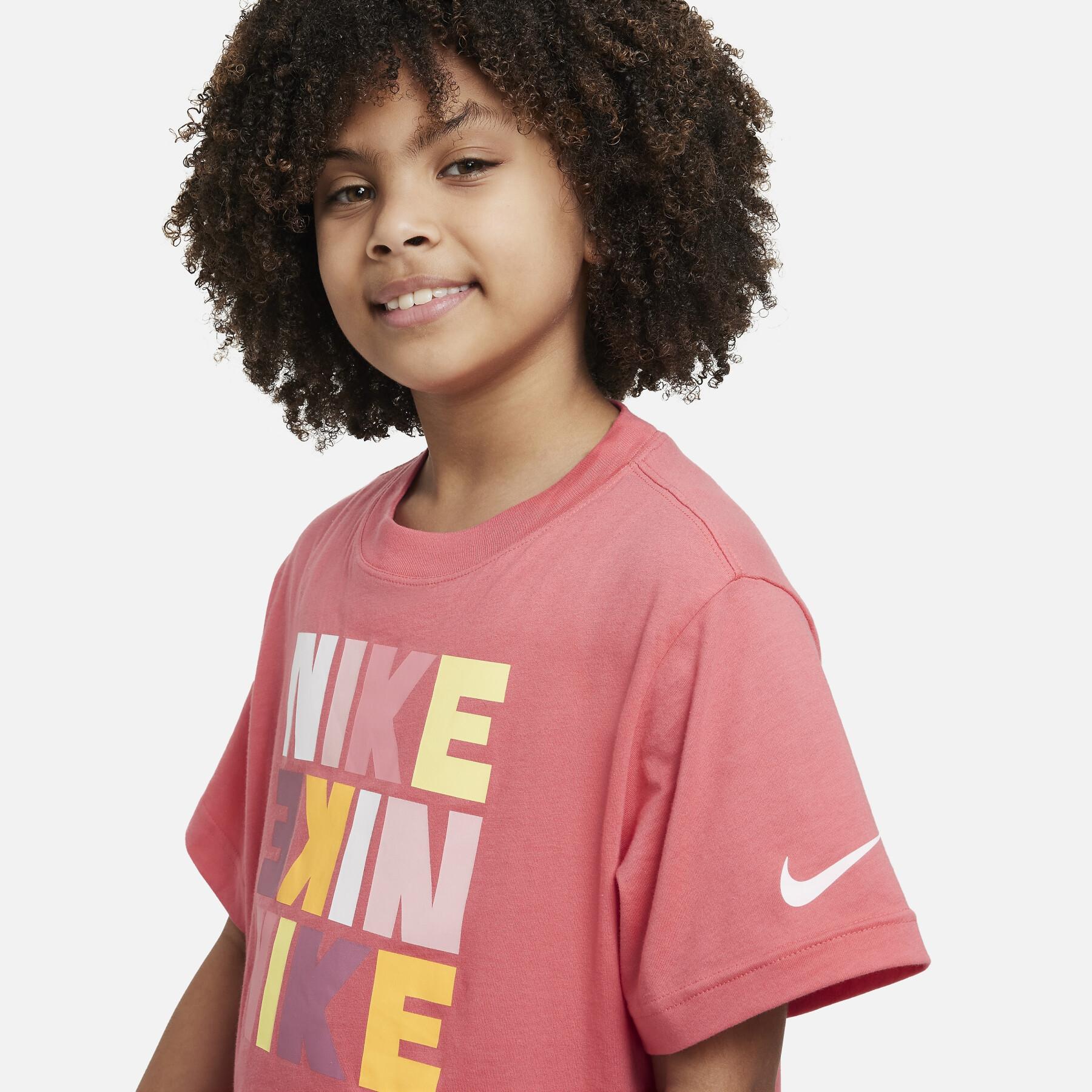 T-shirt för flickor Nike Boxy Print