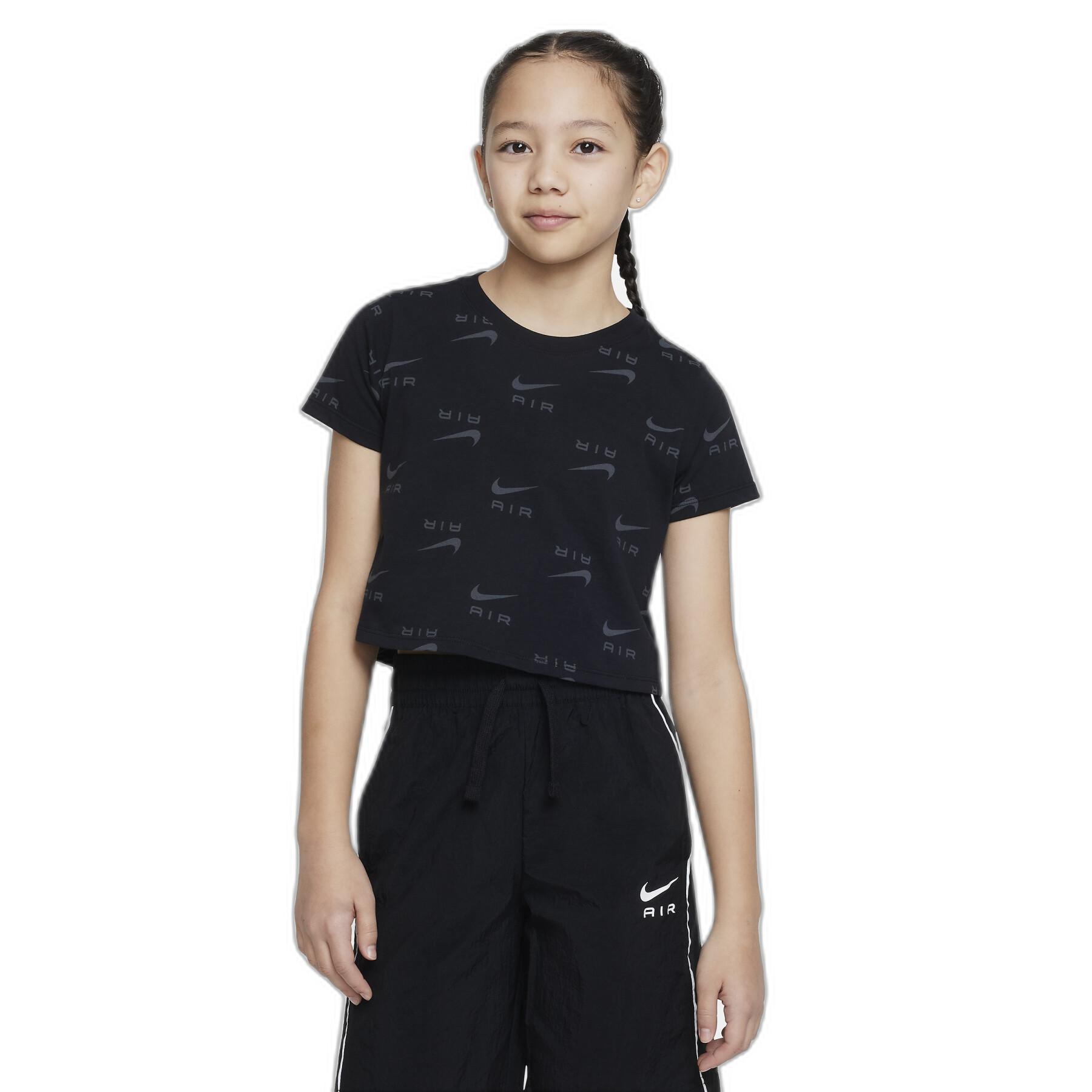 Crop T-shirt för flickor Nike Air AOP