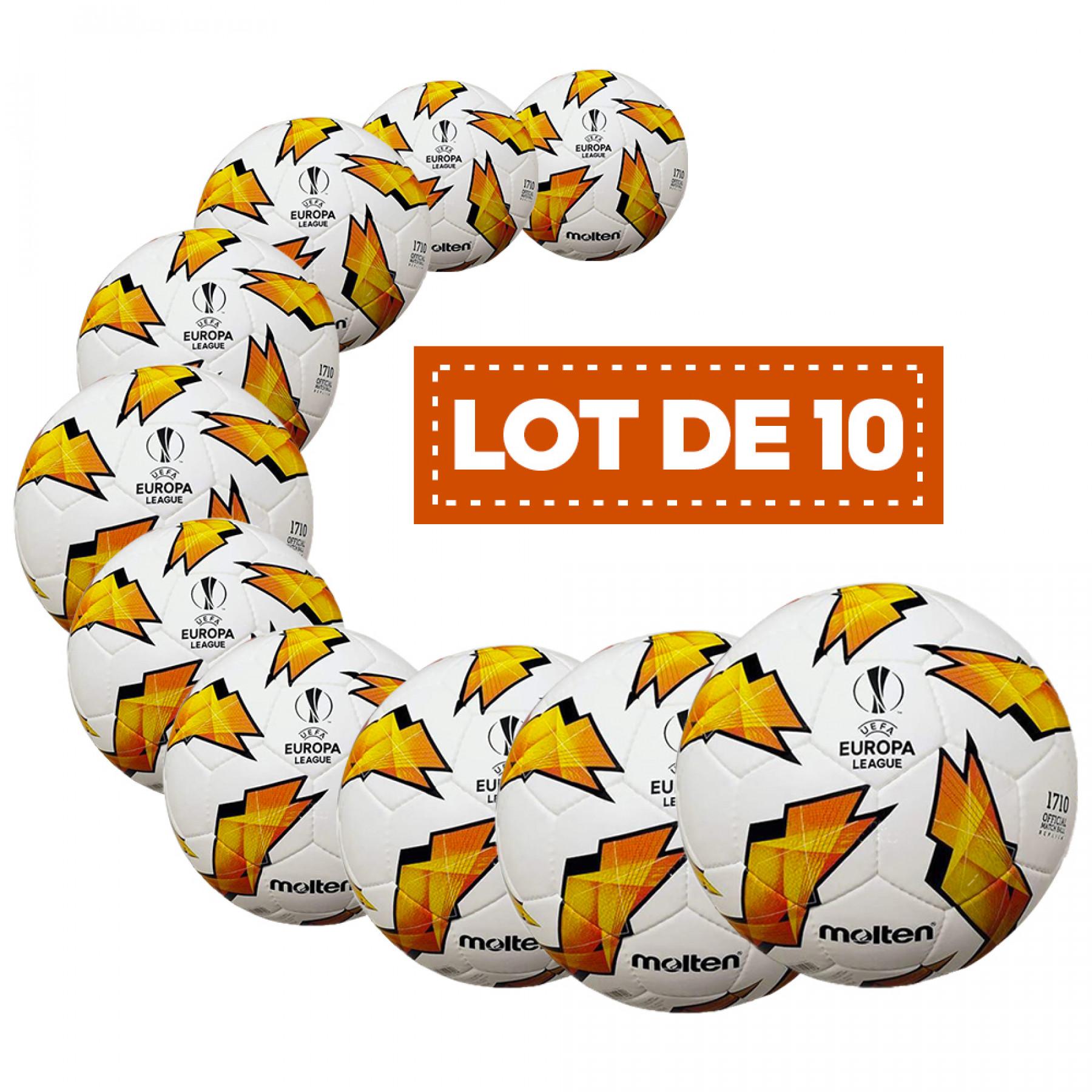 Förpackning med 10 ballonger Molten UEFA Europa League FU1710