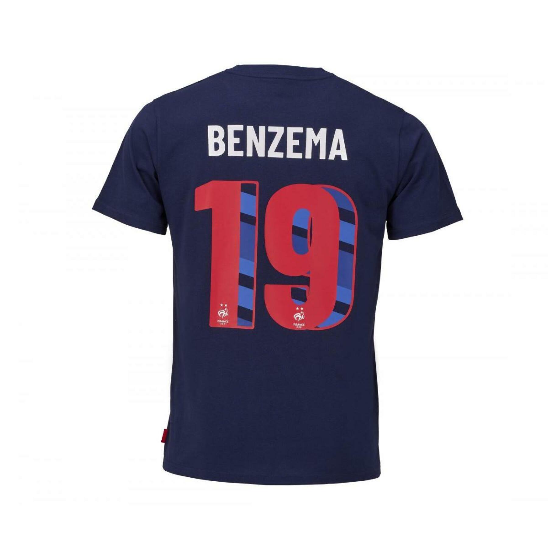 T-shirt för barn France Benzema N°19 2022/23