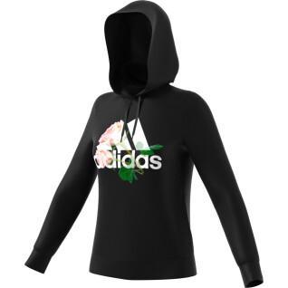Sweatshirt med huva för kvinnor adidas wip floral bos