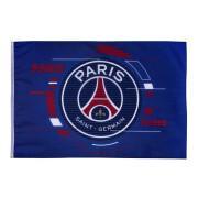 Flagga med stor logotyp Paris Saint-Germain 2021/22