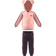 Träningsoverall för barn adidas Fur Full-Zip Hooded Jogger Set