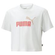 T-shirt för flickor Puma Girls Logo Cropped